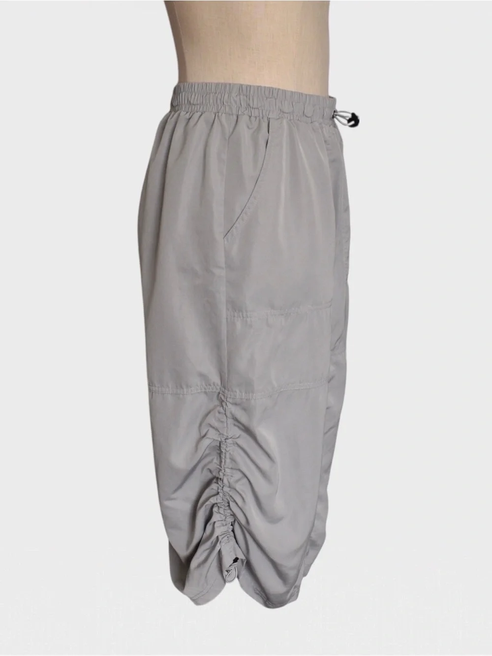 Wild Fable Parachute Cargo Drawstring Ruched Skirt